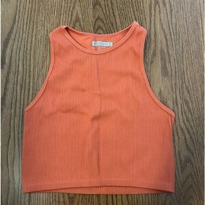 Orange crop top
